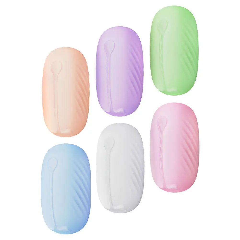 6Pcs Toothbrush Protective Caps Silicone Travel Toothbrush Holders Storage Case Lightweight Compact Travel Organizer