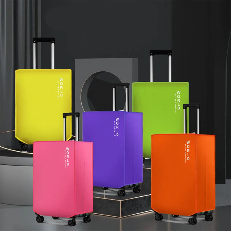 New Colorful Luggage Protector Cover Non-woven Luggage Cover Dustproof Trolley Suitcase Wear-resistant For 20/24/26/28/30inch