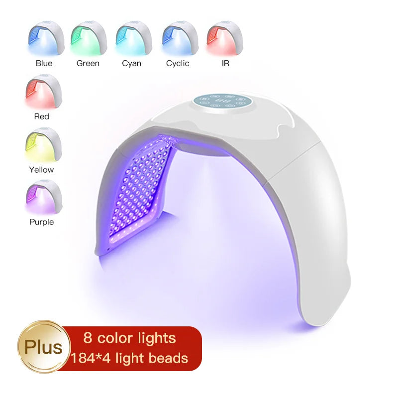 8 Colors LED Face Mask PDT Equipment SPA Facial Spray Device Skin Rejuvenation Light Facial Body Beauty Machines For Skin Care
