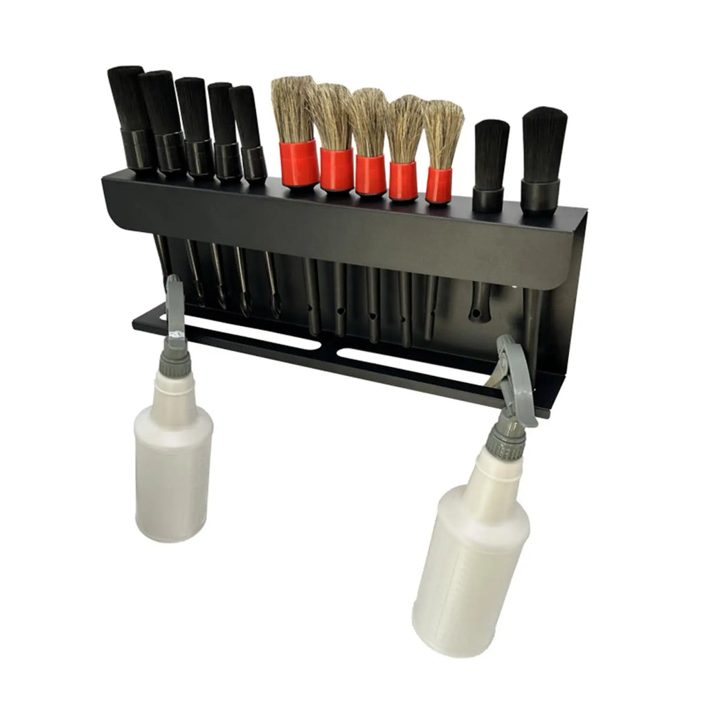 Car Brushes Organizer Sprayer Bottle Holder Wall Mounted Multi-Functional Rack Storage Detailing Cleaning Brush Stand for Garage