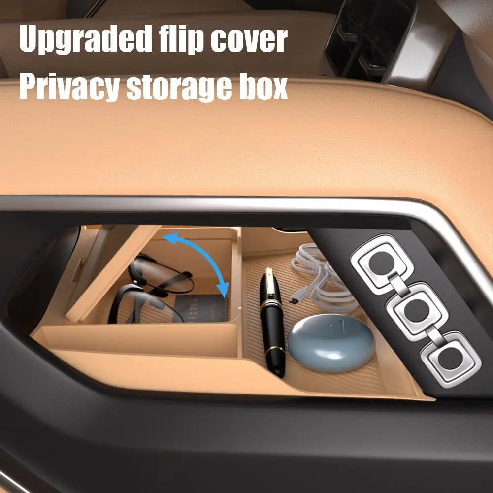 For BYD Formula Leopard 8 Double Layer Storage Box Storage Accessories Console Center Box Tray Center Car Under Storage Int L7F9