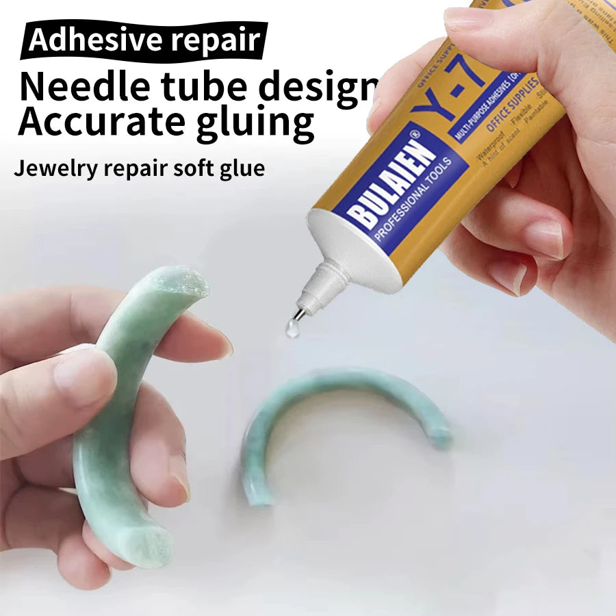 Y7000 Transparent Glue Set with Precision Nib for Rhinestone Crafts Jewelry Making 1/3/10PCS 110ml Office & School Supplies