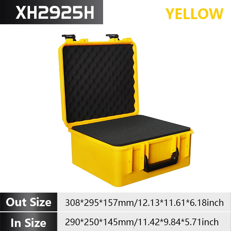 Heavy Duty Portable Tool Case With Reinforced Protective Foam Industrial Plastic Toolbox with Shock Absorbing Foam Lining