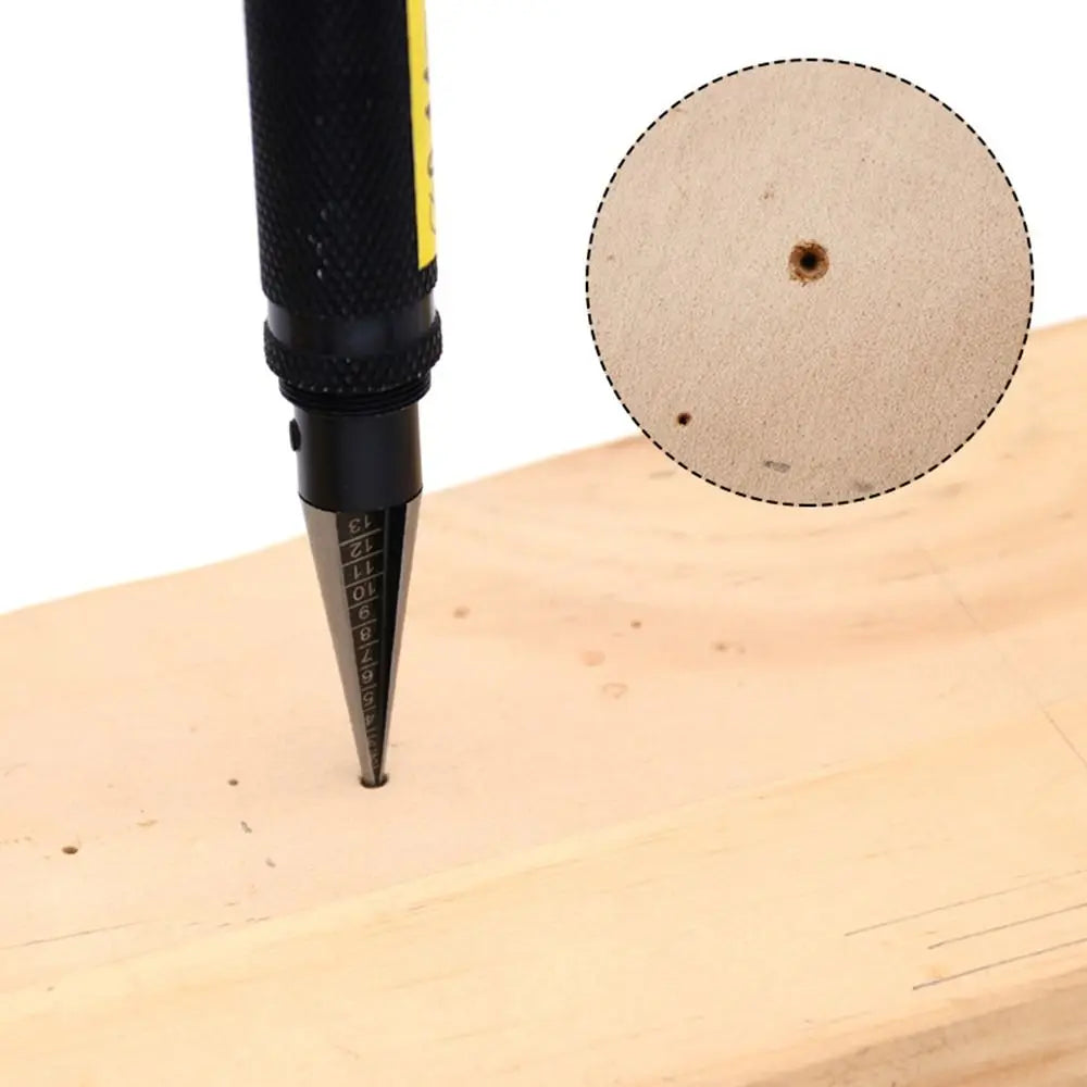 0-14mm Steel Hole Opener Portable Woodworking Enlarge Pin Hole Center Punch 127*18mm Manual Drill Reamer Positioning Tool
