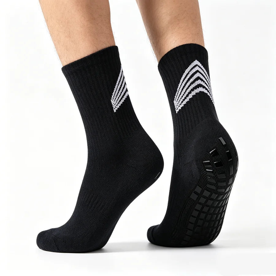 3/6/9 Pairs Mens Womens Anti Slip Grip Running Hiking Non Slip Grip Socks Towel Bottom Breathable Shockproof Sports