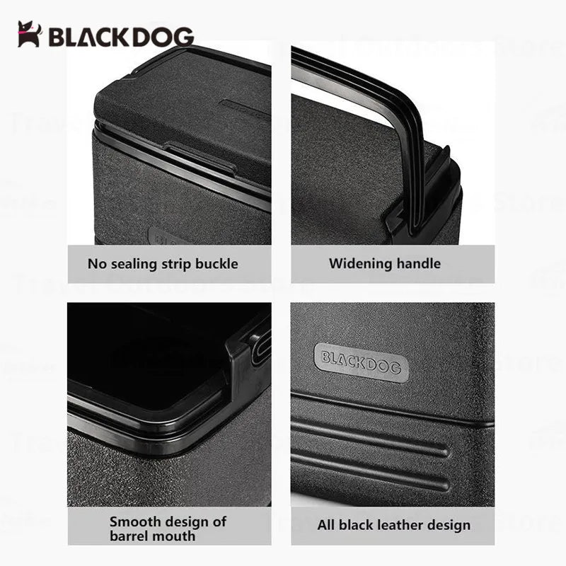 BLACKDOG Cooler Box 17L PP Ice Box 48h Keep Fresh Outdoor Travel  And Camping Food Beers Ice Bucket Fridge Fishing Box Storage