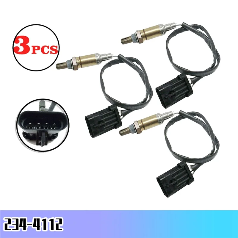 3PCS Car Oxygen Sensor 234-4112 For Chevy Blazer S10 GMC Jimmy Olds Bravada 4.3L 1996-2001 Spare Parts Accessories
