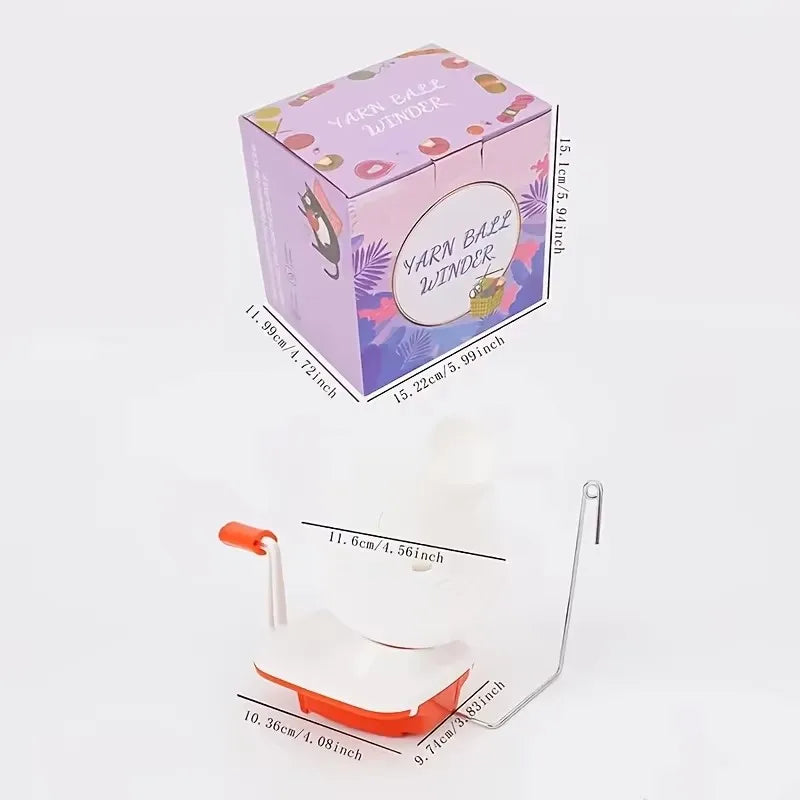 Red Yarn Winder Tool, Household Thread Weaving Spool Organizer, Ball Maker Splitter, Home Craft Essential