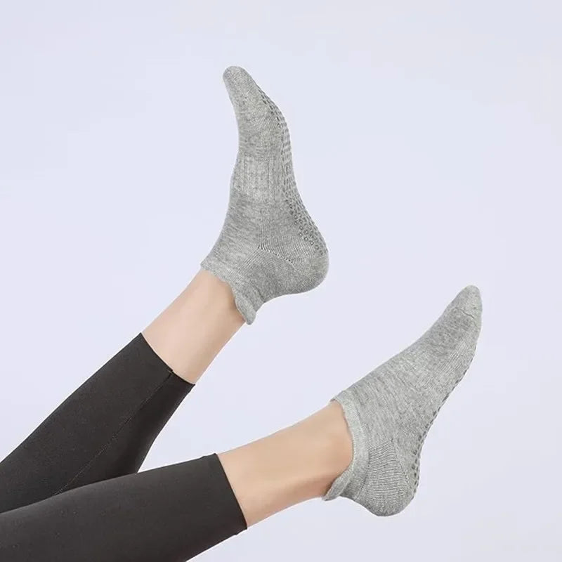 Pair of Double Anti-Slip Grip Pilates Socks for Yoga and Sports