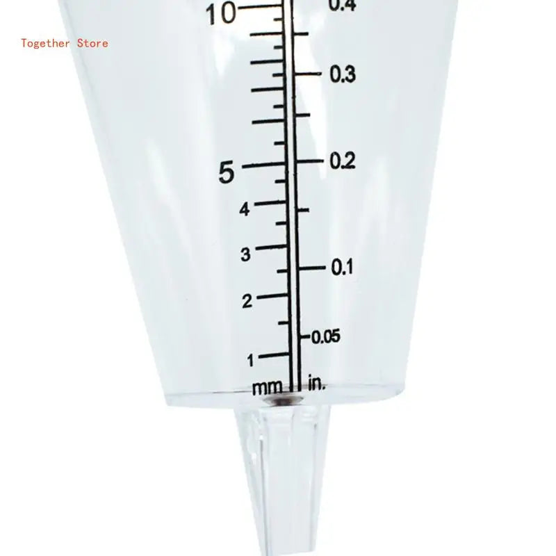 Outdoor Cone-shaped Rain Gauge Practical and Accurate Yard Rainfall Gauge 6XDD