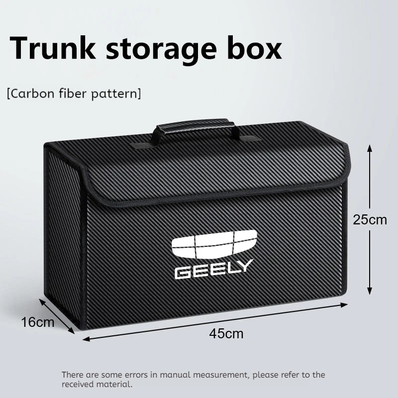 For GEELY coolray Starray emgrand emgrand tugella Car Trunk Storage Box Organizer Foldable Stowing Tidying Bag Car Accessories