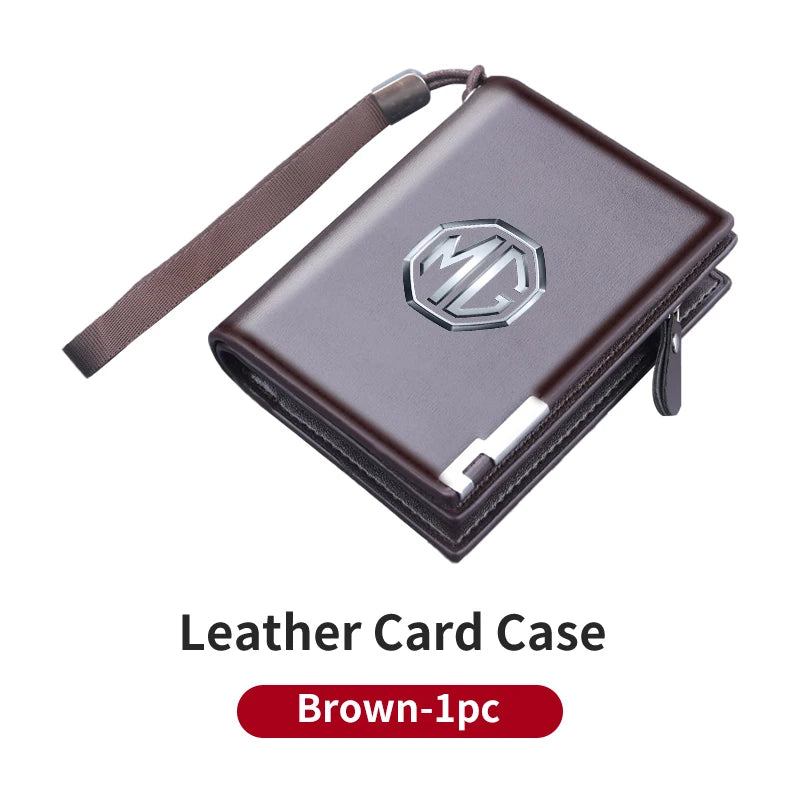 Leather Car Driver License Credit ID Card Holder Case Wallets For Morris Garages MG 6 3 5 7 TF ZR ZS HS GS GT Hector RX5 Gundam