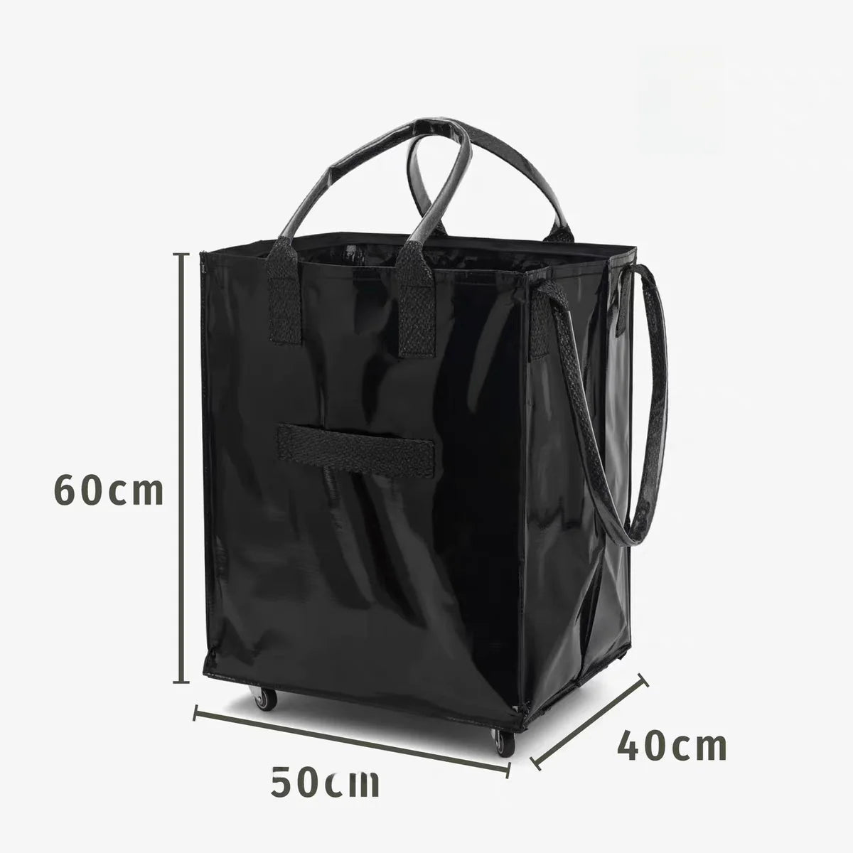 Hulken Detachable Travel Bag with Cover Silent Wheels Stackable Storage Portable Shopping Cart Large Capacity Foldable Shoppi...