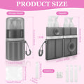 4 in 1 Travel Toiletry Container Portable Leak Proof Dispenser Bottle with Suction Cup for Shampoo Conditioner Body Wash Lotion
