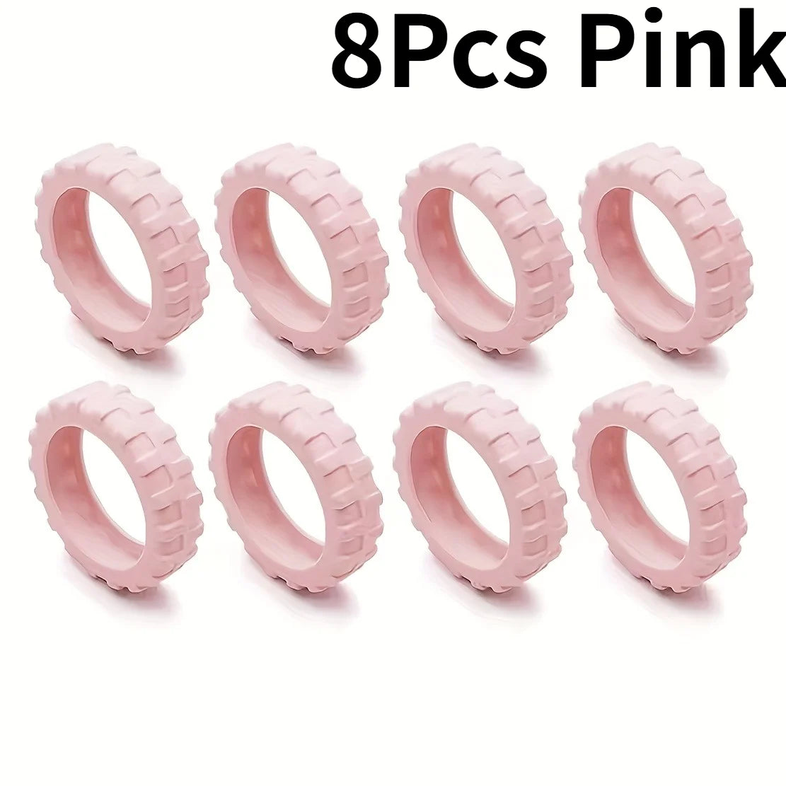 8pcs/set Silicone Luggage Wheel Protective Covers, Scratch Protection Covers for Universal Wheels.Essential Travel Accessorie.
