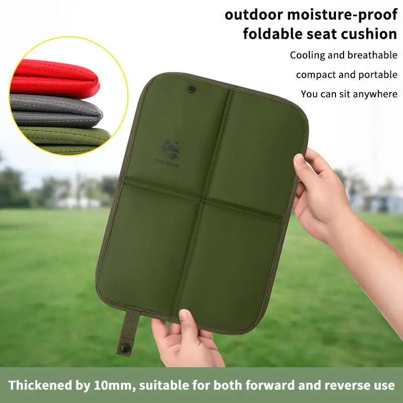 Foldable Waterproof Beach Cushion 600D Oxford Cloth Lightweight Outdoor Sitting Pad for Camping Hiking Picnic Travel
