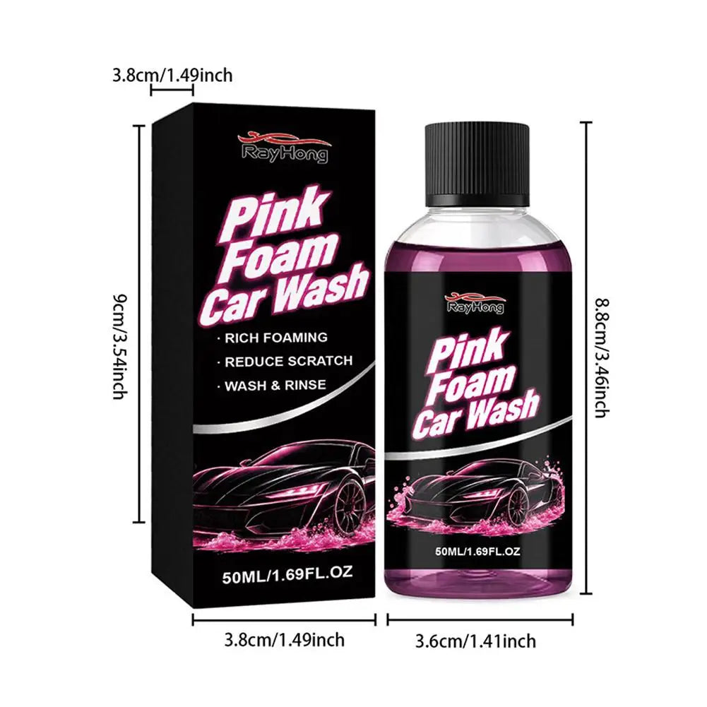  Pink Magic Foam Car Wash Shampoo Foaming Extreme Car Clean High Concentration High Foam Car Wash Liquid Pre-washed Off Wash
