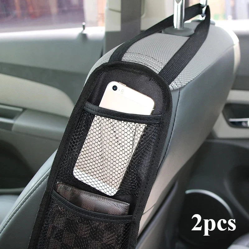 Car seat side storage hanging bag.