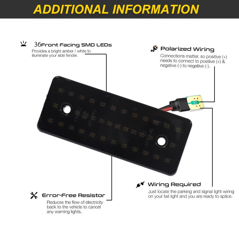 iJDM For Benz Sprinter W901 W902 W903 W904 W905 Classic W909 For VW LT Parking Clearance Side Marker Lights Turn Signal Lamps
