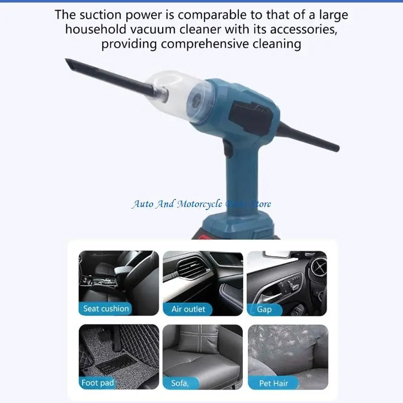 P9FD Efficient 120W Motor Car Vacuum Cleaner No Cord Needed For Hassle Cleaning