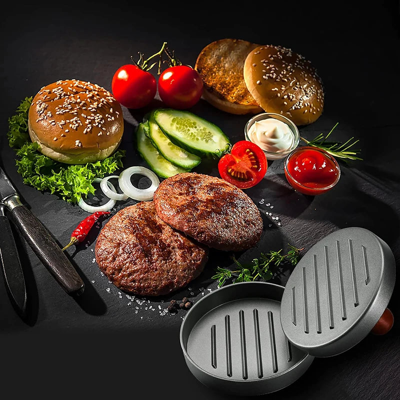 Burger Press Hamburger Patty Maker Non-Stick Hamburger Mold  |Meat Beef Cheese Veggie Burger Maker for Grill Griddle BBQ