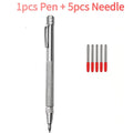 25/21/17/11/6PCS Carbide Tip Scriber Engraving Pen For Engraving Metal Sheet Stainless Steel Ceramic Glass Scribing Hand Tools