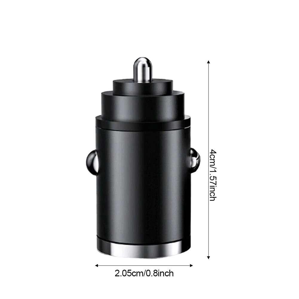 Mini Dual USB Car Phone Charger 200W Fast Charge Adapter Accessories 2 USB Mobile Phone Socket Adapter Universal Car Charger