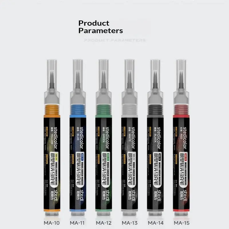 New New 1PC Stedi Front Valve Type Soft Tip Acrylic Paint Marker Water Based For Mecha Figure DIY Hobby Painting Coloring