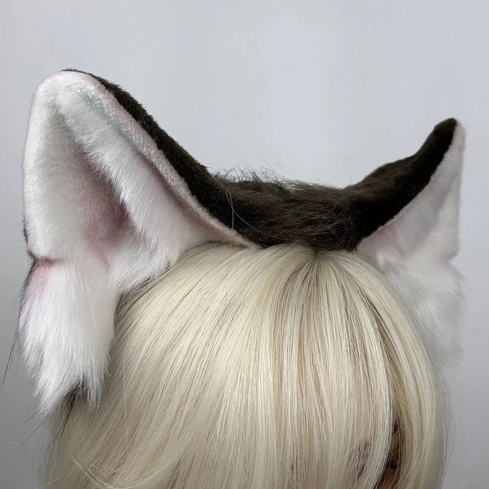 Super Cute Electric Ears: Discover Automatic and Touch - Responsive Petting Modes cosplay Cat Fox Ear Detachable, Replaceable,