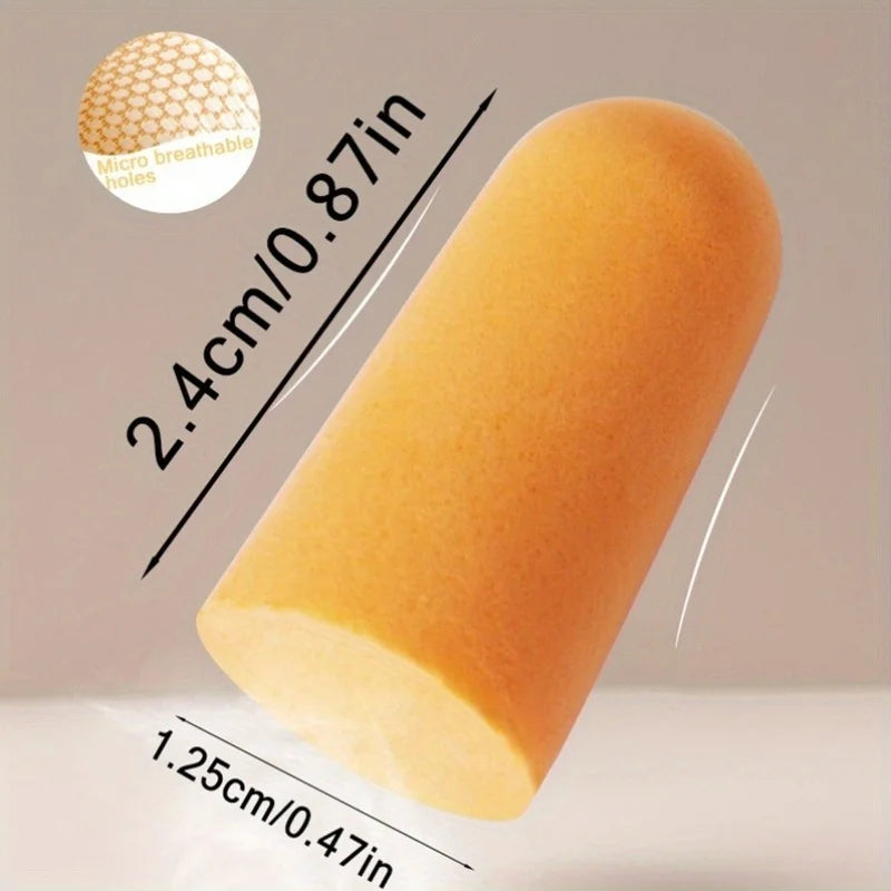30/60Pairs Disposable Soundproof Earplugs With Independent Packaging Orange Noise Cancelling Earplugs Quiet Learning Sleep