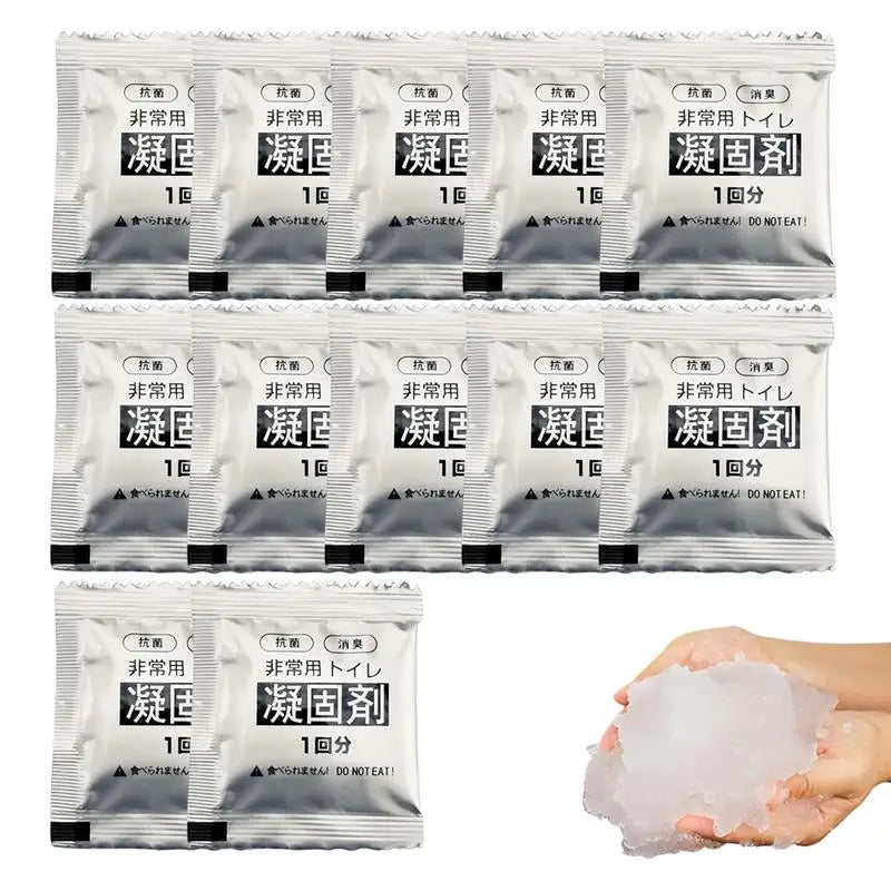 Camping Toilet Powder Liquid Waste Gelling Deodorizing Powder Eco Absorbent Gel Camping Toilet For Travel Portable Toilet