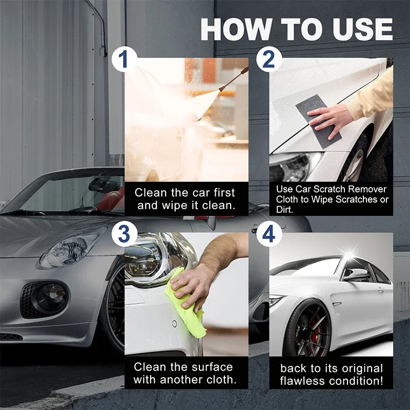 1/5/10Pcs Car Cleaning Tool Nano Polishing Cloth Paint Surface Scratch Repair Anti-Scratch Polish Wipes Cloth Car Accessories
