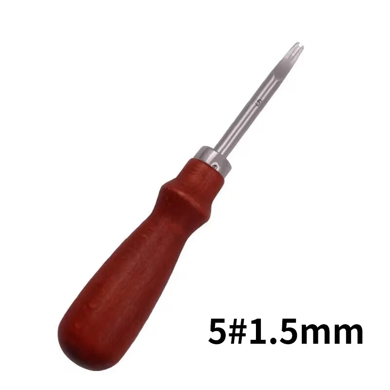 Leather Knife Edge Beveler Sharp Cutting Tool V-shaped Blade Leather Trimming Chipper Handmade DIY Leather Shoveling Tools