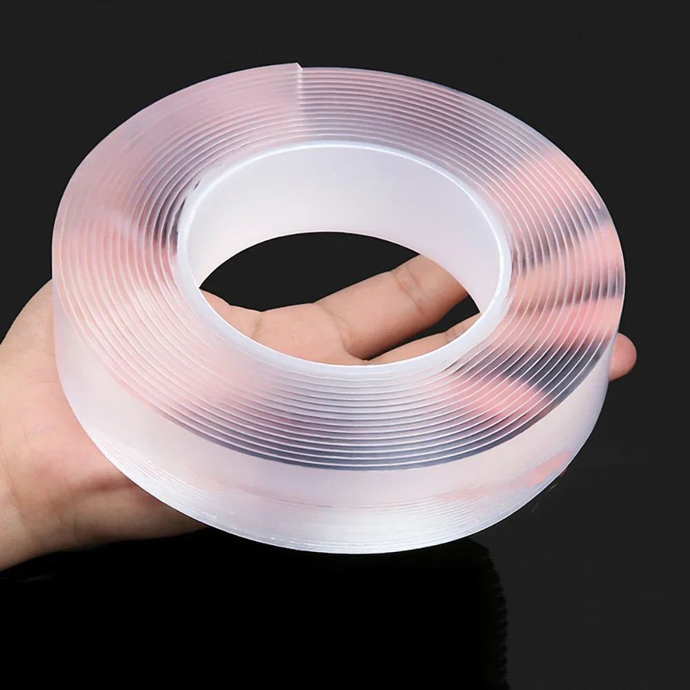 Nano Double Sided Adhesive Tape Extra Strong Glue Double Face Nano Tape Ultra-strong Reusable Waterproof Traceless Tape Strip