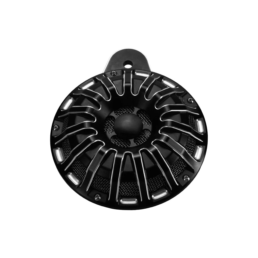 Motorcycle Horn Speaker Cover Black/Chrome Horns Cap For Harley Big Twin 1991-Up Touring Road King Softail Dyna Sportster 07-Up