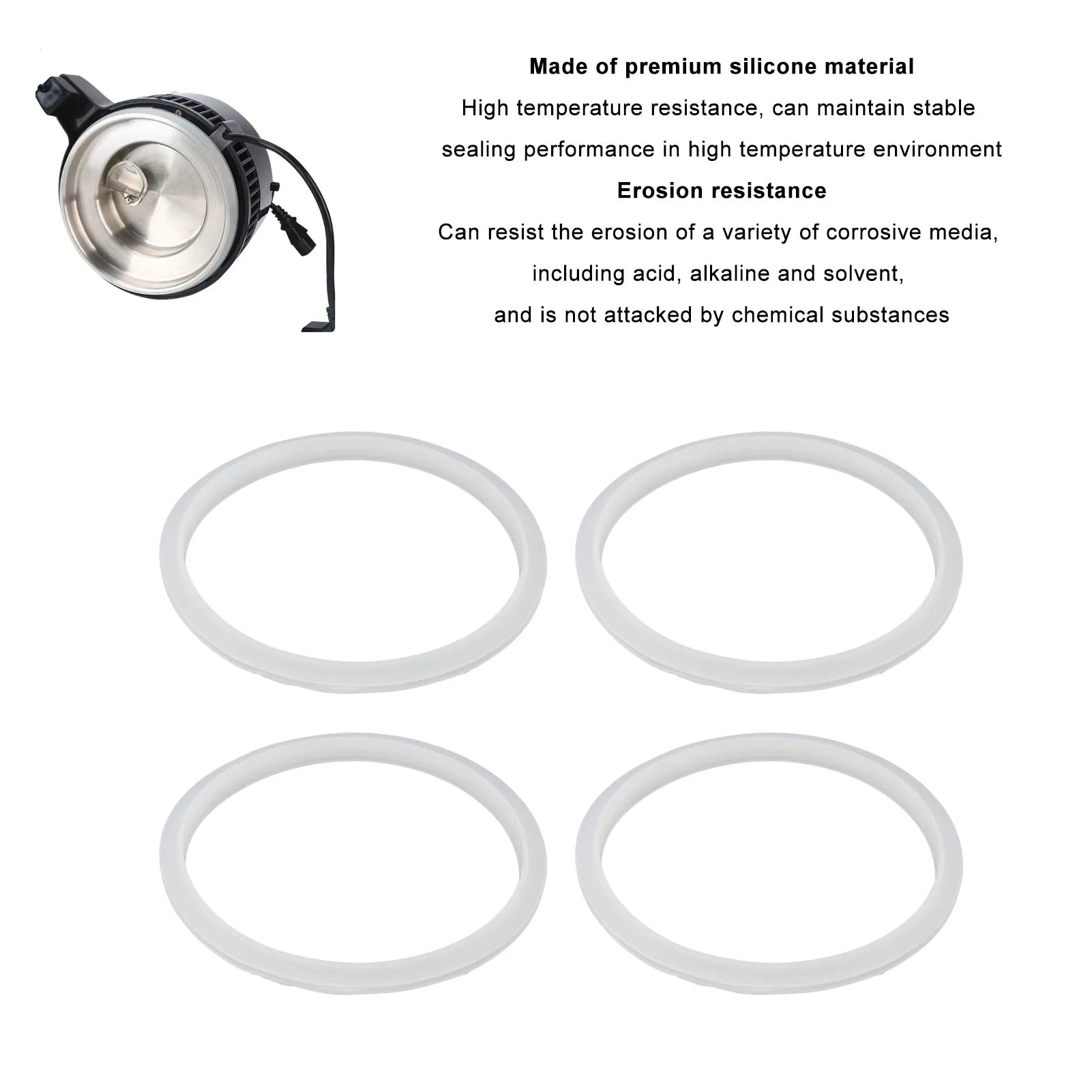 Water Distiller Gasket Water Distiller Sealing  Wear Proof Silicone Safe and Hygienic Excellent Elasticity for Maintenance