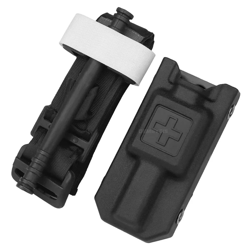 Tactical Tourniquet Holder Portable MOLLE Hunting Emergency Tourniquet Case Outdoor Combat Training Medical First Aid Equipment
