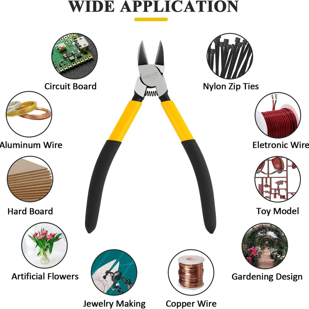 6.5 Inches Universal Wire Cutter Mini Diagonal Pliers Multifunctional Hardware Hand Tools Electrician