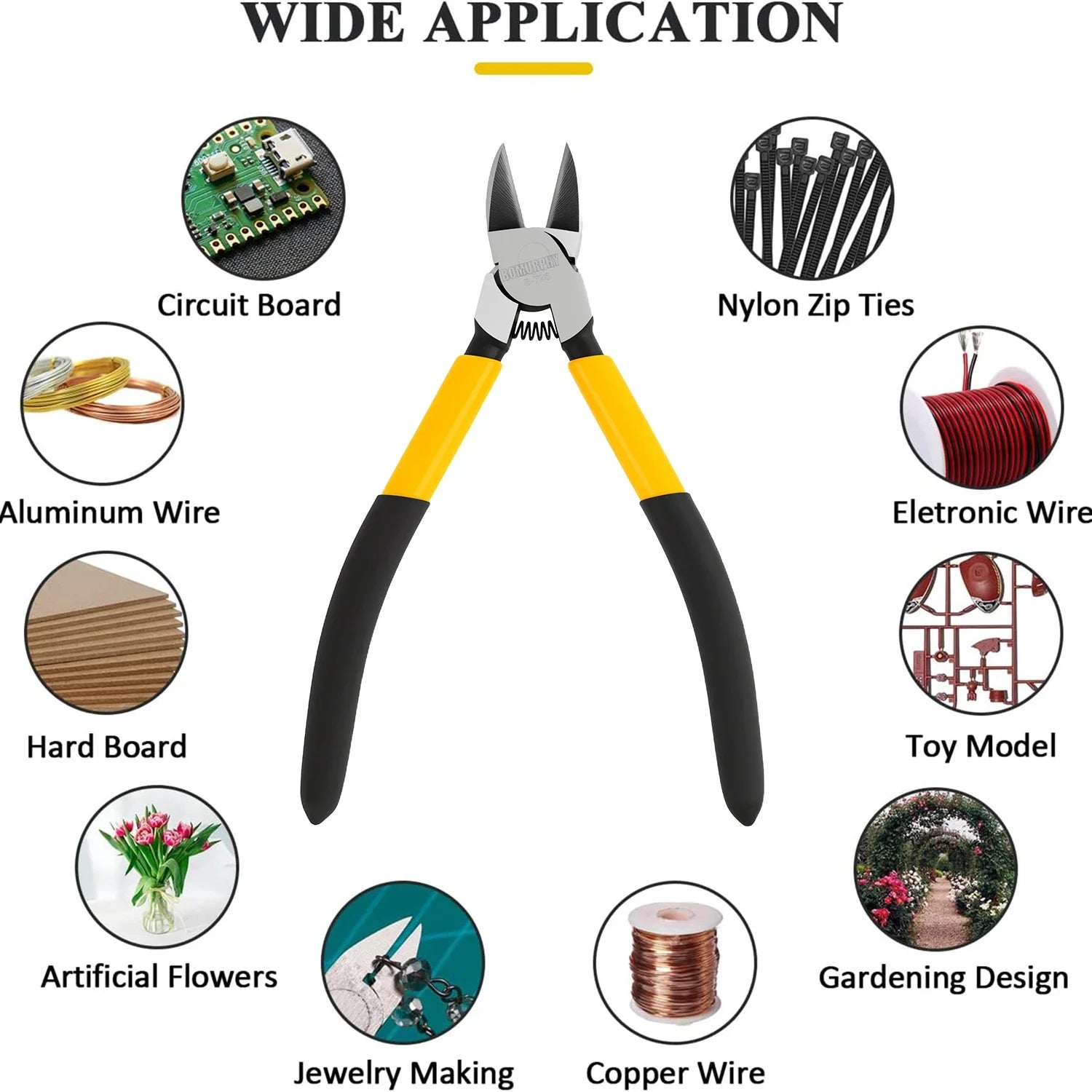 6.5 Inches Universal Wire Cutter Mini Diagonal Pliers Multifunctional Hardware Hand Tools Electrician