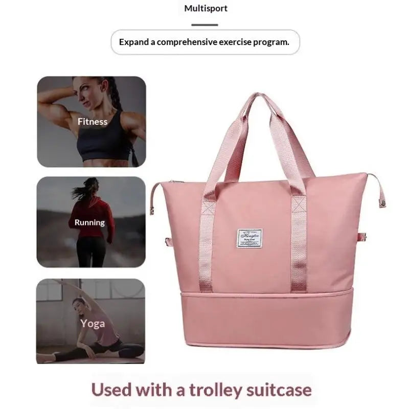 C 1Pcs Luggage Organizer Bag Handbag Large Capacity Expanding Travel Bags Waterproof Portable Travel Clothes Storage Bag