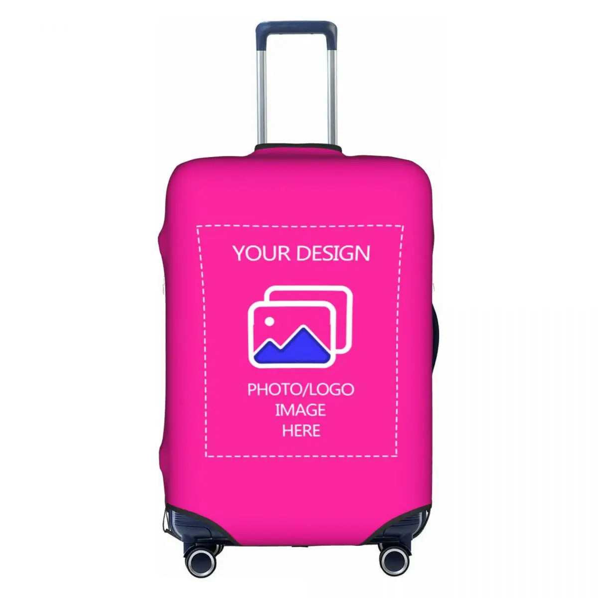 Custom Customize Logo Luggage Cover Elastic Your Design Here Travel Suitcase Protective Covers Suit For 18-32 inch