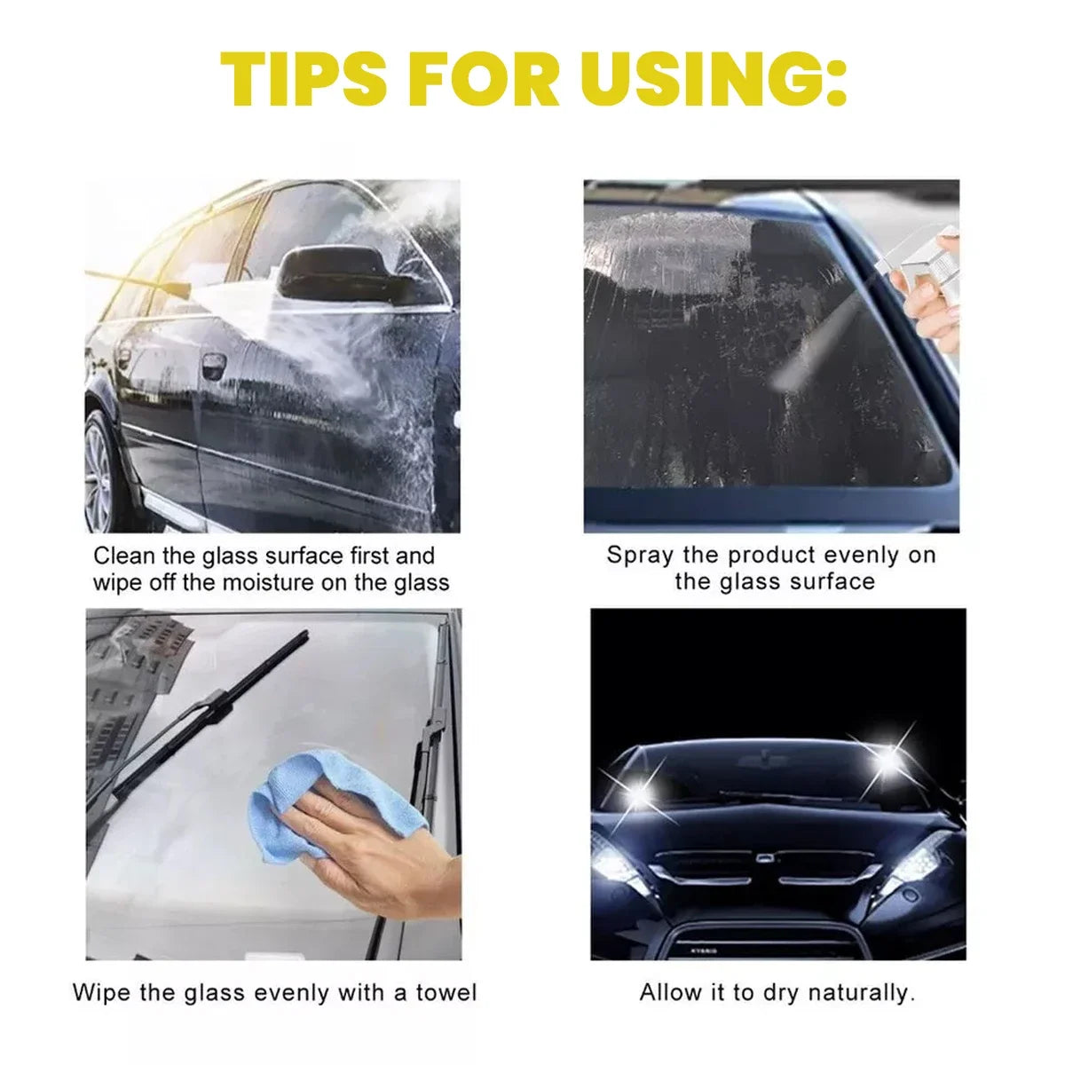 Motorcycle Water Repellent Spray Anti Rain Coating For Glass Fortify Hydrophobic Repellent Helmet Rainproof Agent RG302