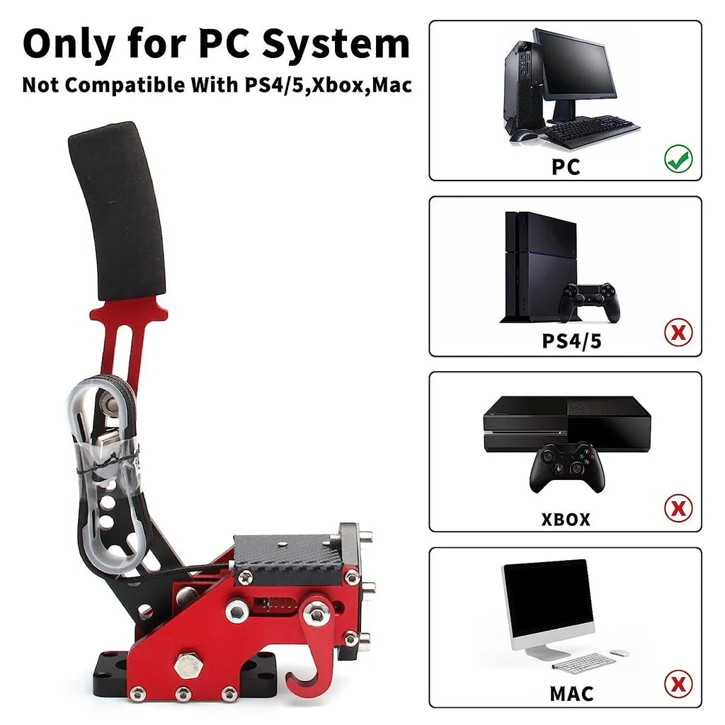 64 Bit USB PC Handbrake SIM Fit for Racing Games G25/27/29 T500 T300 G923 G920