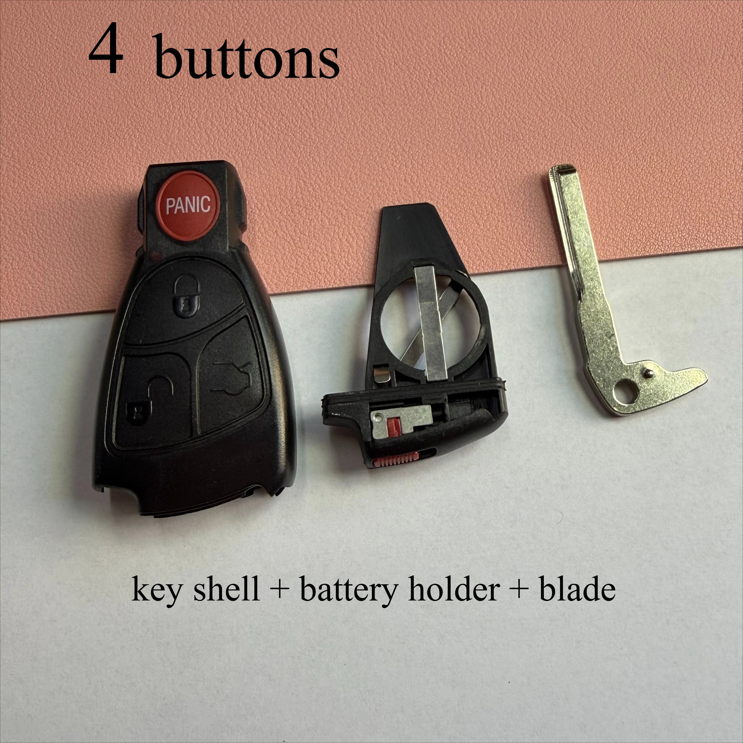 2 3 4 Buttons Car Key Fob Shell Case Housing for Mercedes Benz B C E ML S CLK Class CL MB W204 W203 W211 W208 1996 2004 2005