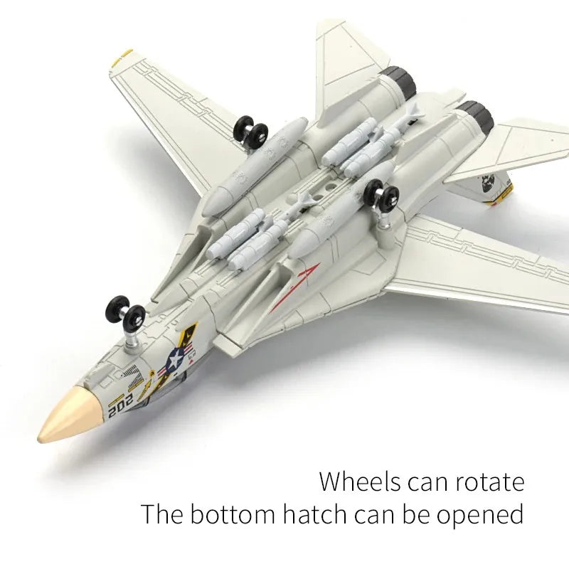 Diy F14 Tomcat Model Aircraft Kit 1/72 Assembly Model Toy Planes ABS Military Model Toys For Gifts Educational Toys