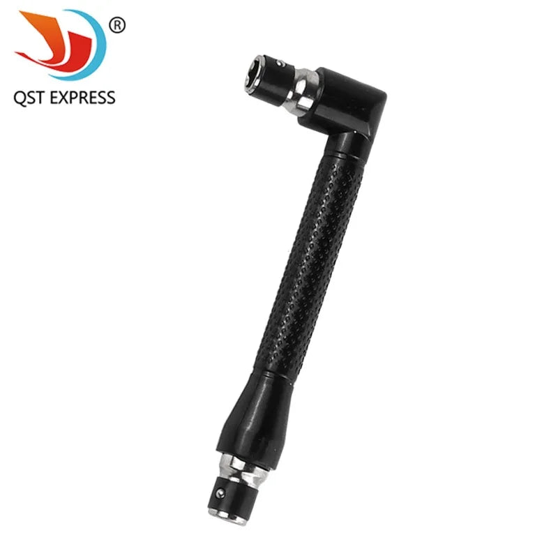 Socket Wrench 6.35mm L-shape Mini Double Head Suitable for Routine Screwdriver Bits Utility Tool