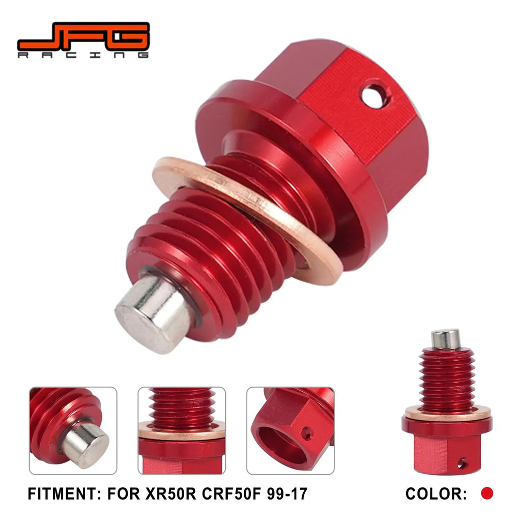 Magnetic Oil Drain Bolt M12x15-P1.5 Aluminum For CT125 MONKEY125 CRF250L CRF125F YZ250/X  WR250R/X Universal Motorcycle Parts