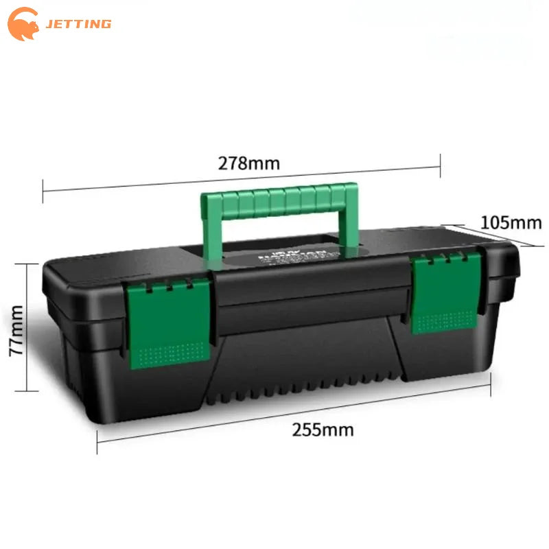 (New) 1Pcs 10 Inch Plastic Handheld Tool Box, Portable Storage Case for Carpentry & Electrical Repair Tools