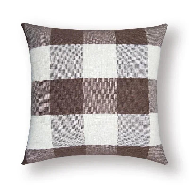 6 Colors Comfortable Sofa Cushion Cover Plaid Pattern Pillow Case Cover European Modern Pillow Cushion Cases  for Home Bed,Sofa