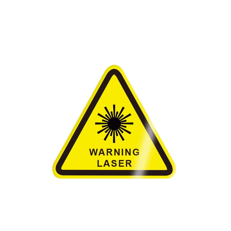 10Pcs 50X50Mm Safety Warning Signs, Workshop Production Safety Warning Signs, Hazard Warning Signs